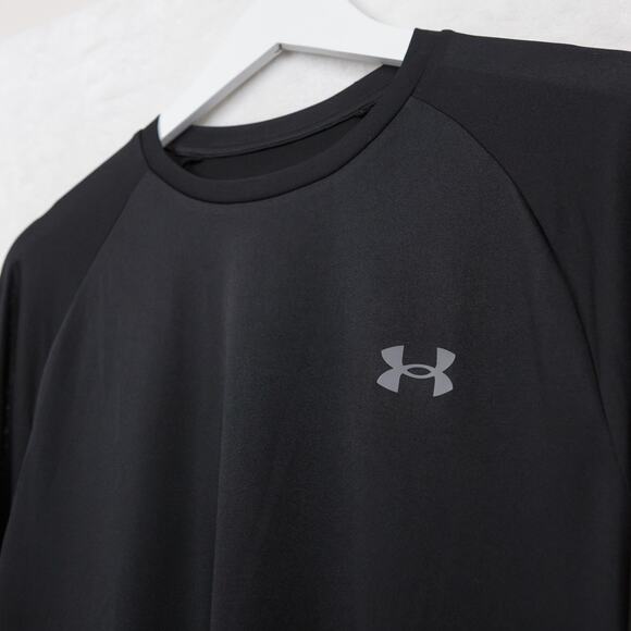 UNDER ARMOUR UA Tech 2.0 Crew Neck Long Sleeve Training Shirt Black Mens M NWT - Picture 2 of 10